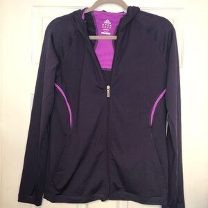 Adidas Climacool Athleisure Exercise Zip Up Purple Lightweight Jacket Medium
